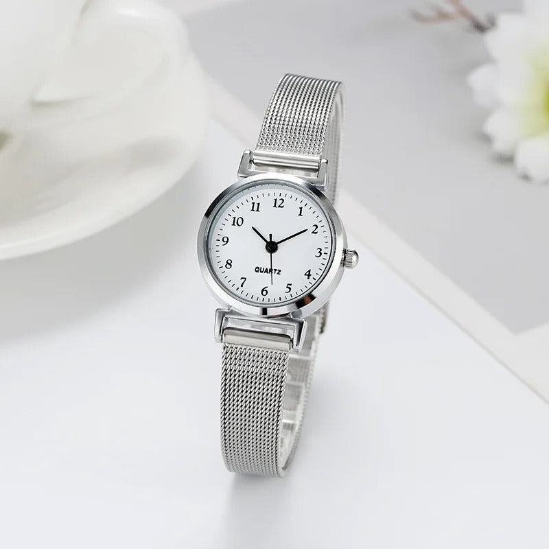 Silver Stainless Steel Women's Fashion Watch