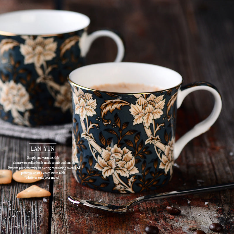 European Blue And White Mug