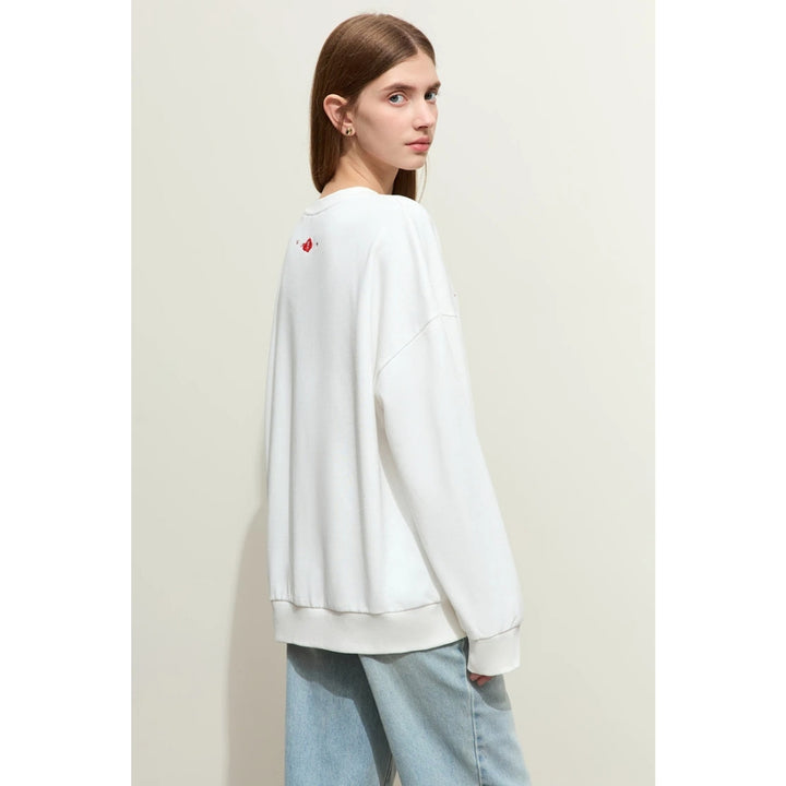 Minimalist Embroidered Pullover for Women