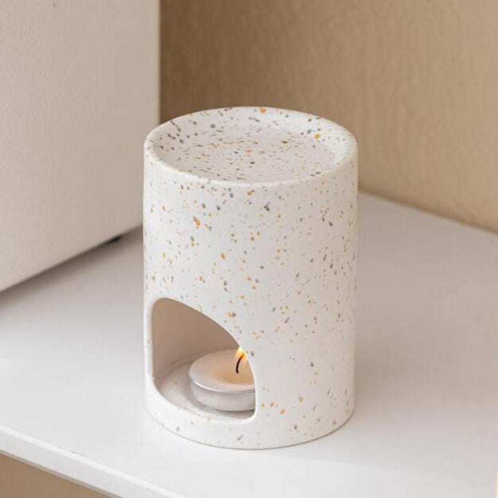 White Porcelain Cylinder Aroma Burner