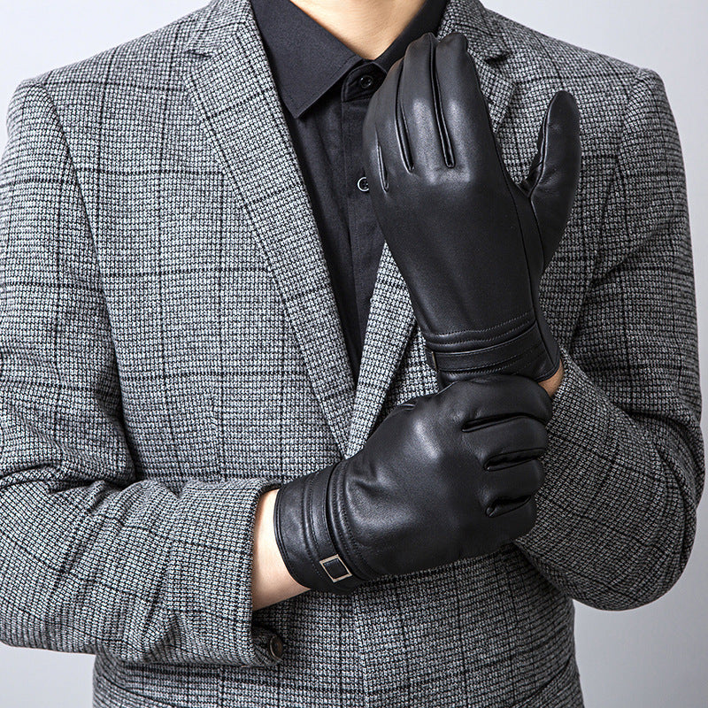 Outdoor Riding Business Men's Leather Gloves