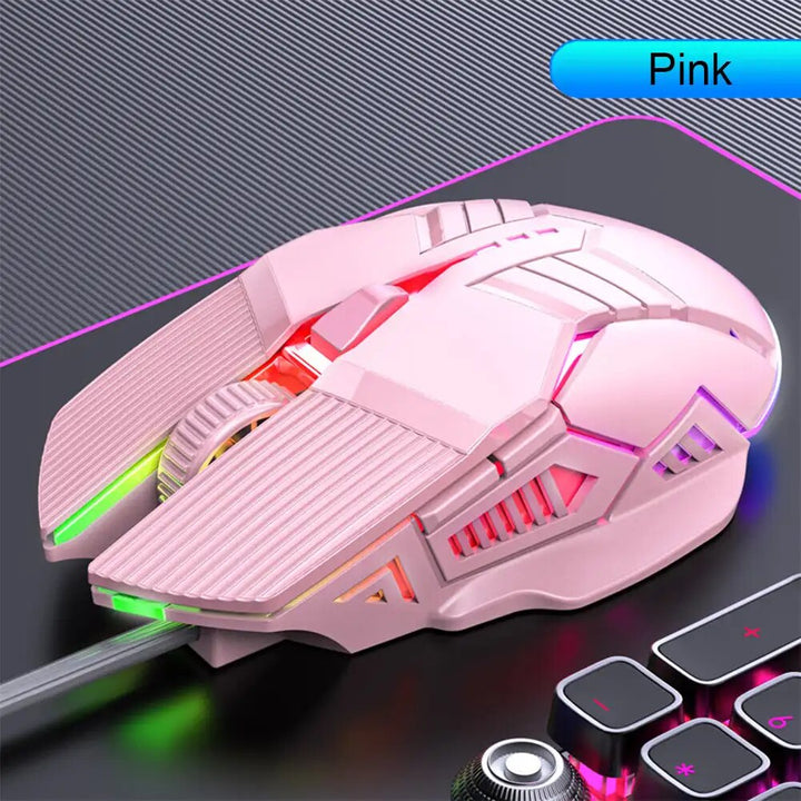 Ergonomic RGB Wired Gaming Mouse