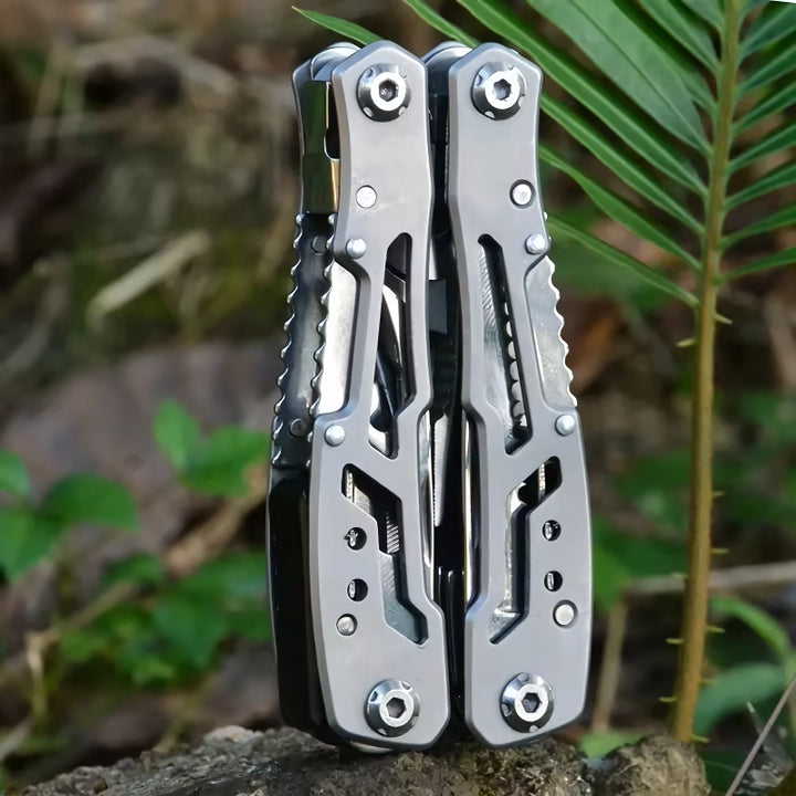 Compact Outdoor Multitool Folding Survival Knife & Pliers