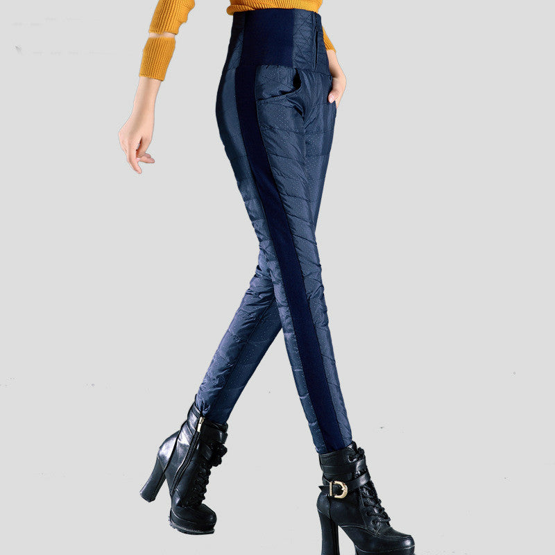 Thin Women's Down Pants For Outer Wear