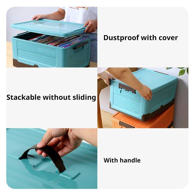 Foldable Storage Organizer with Lid