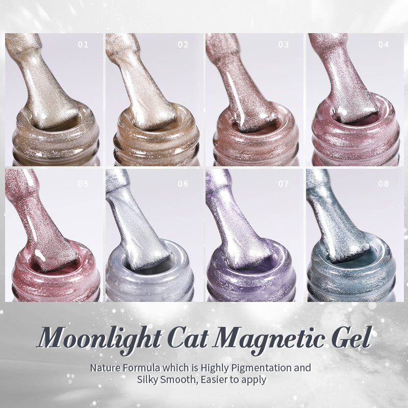 Moonlight Cat Magnetic Gel Nail Polish