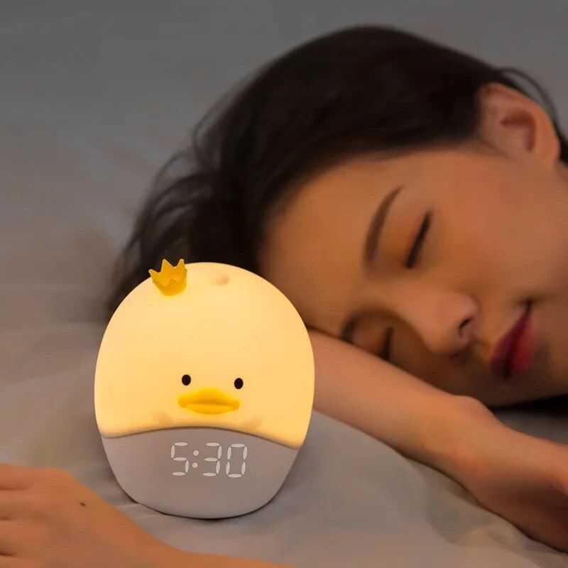 Rabbit & Duck LED Smart Alarm Clock with Night Light