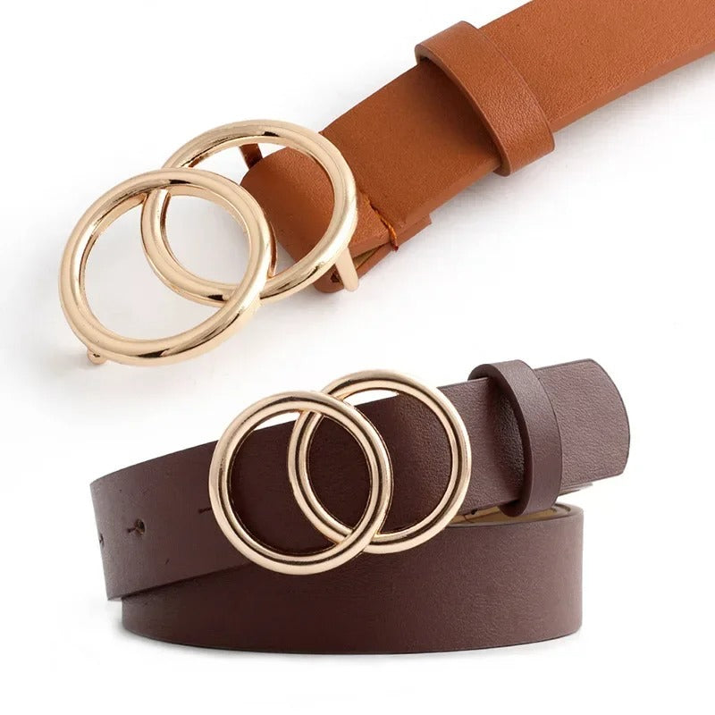 Stylish Minimalist Alloy Buckle Belt