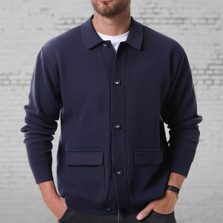 Men's Dimensional Patch Pocket Wool Jacket