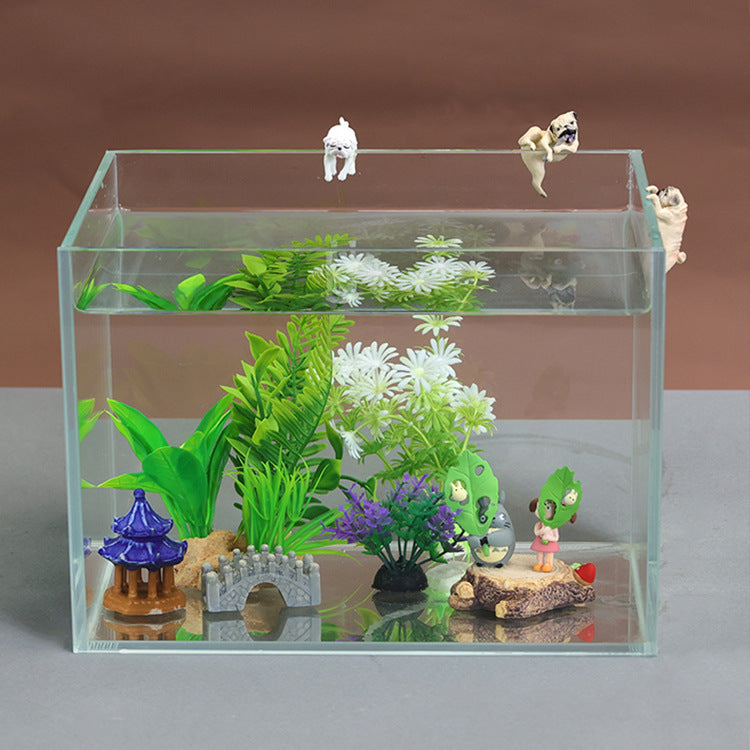 3pcs Mini Octopus Resin Fish Tank Decorations