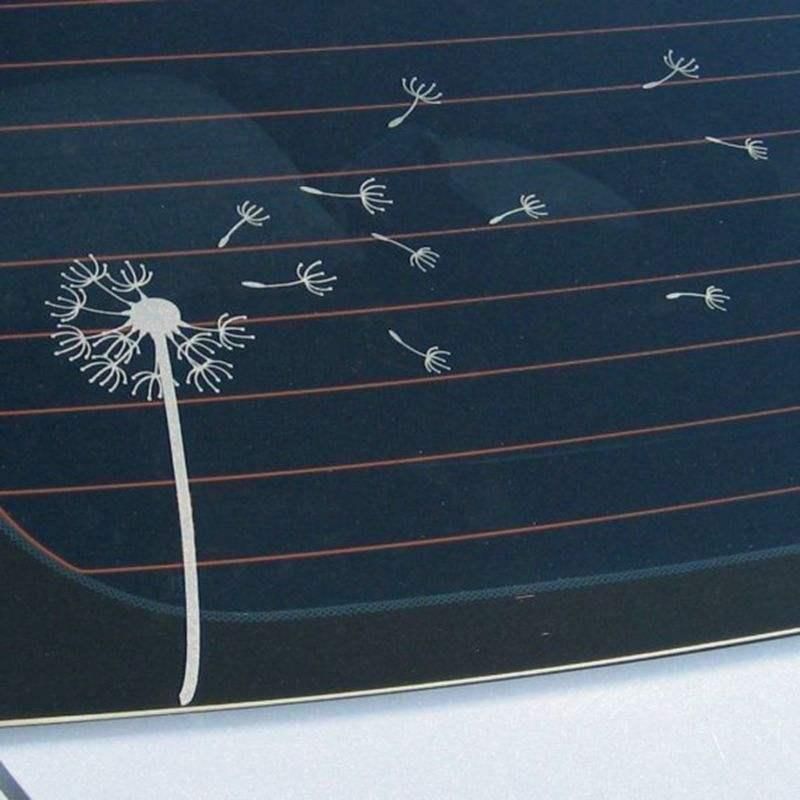 Reflective Dandelion Wind Vinyl Car Decal