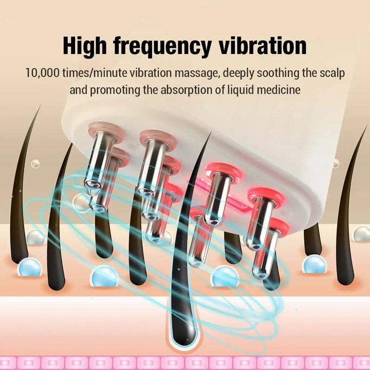 Electric Scalp Massager with Red Light Therapy & Hair Growth Serum Dispenser