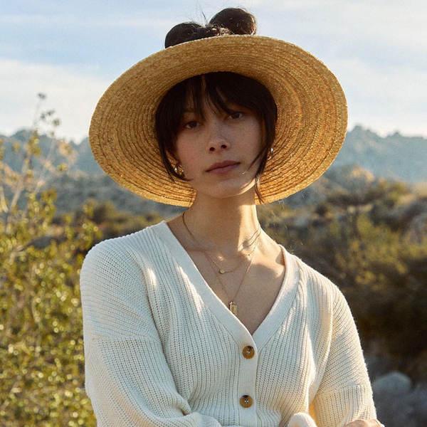 Vintage French Wide Brim Sun Hat