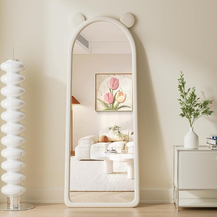 Arched Full-Length Flannel Mirror