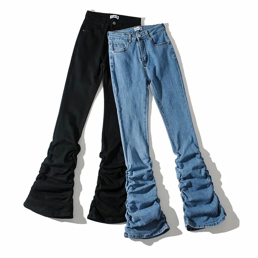 Women's Skinny Mop Pants Denim Trousers