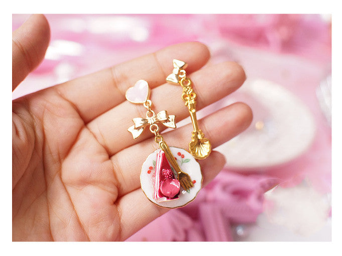 Berry Cake Dessert Ceramic Small Ear Clip