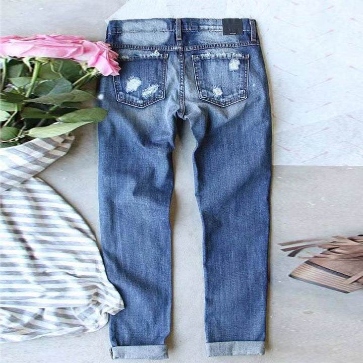 Summer Street Hipster Denim With Hole Trousers