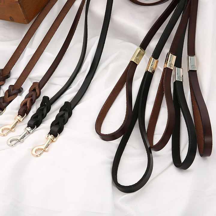 Heavy-Duty Leather Dog Leash