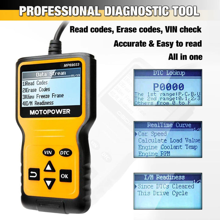 Universal OBD2 Scanner for Car Engine Diagnostics