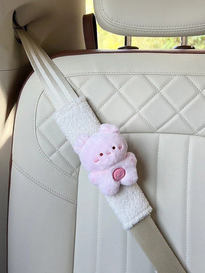 Plush Doll Rabbit Bear Car Seat Belt Shoulder Cover