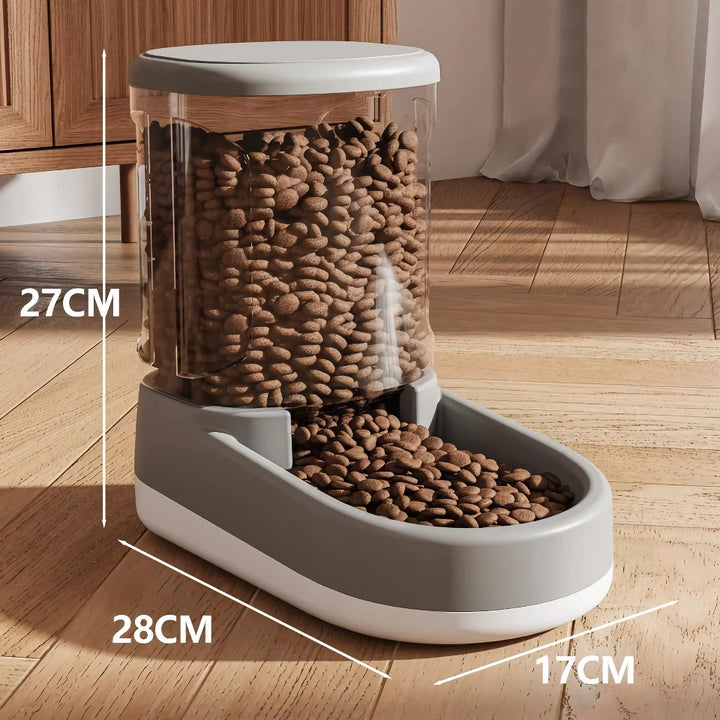 Large Capacity Dog Food Dispenser and Bowl - 3.8L Pet Feeder