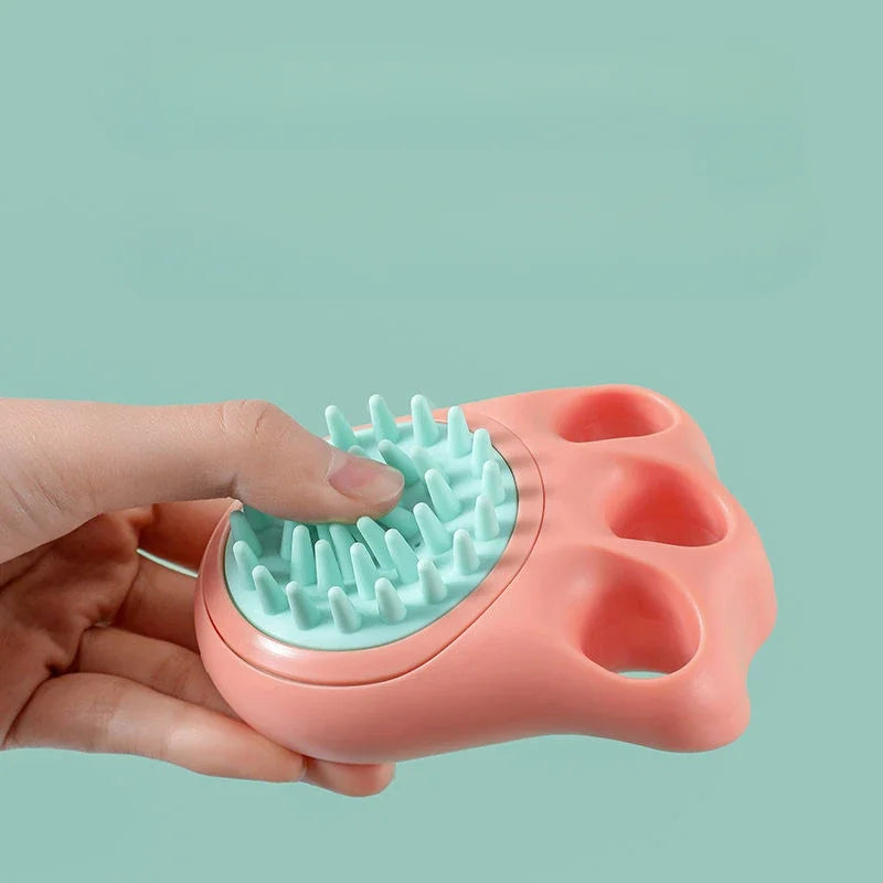 Pet Bathing and Massage Brush for Cats and Dogs