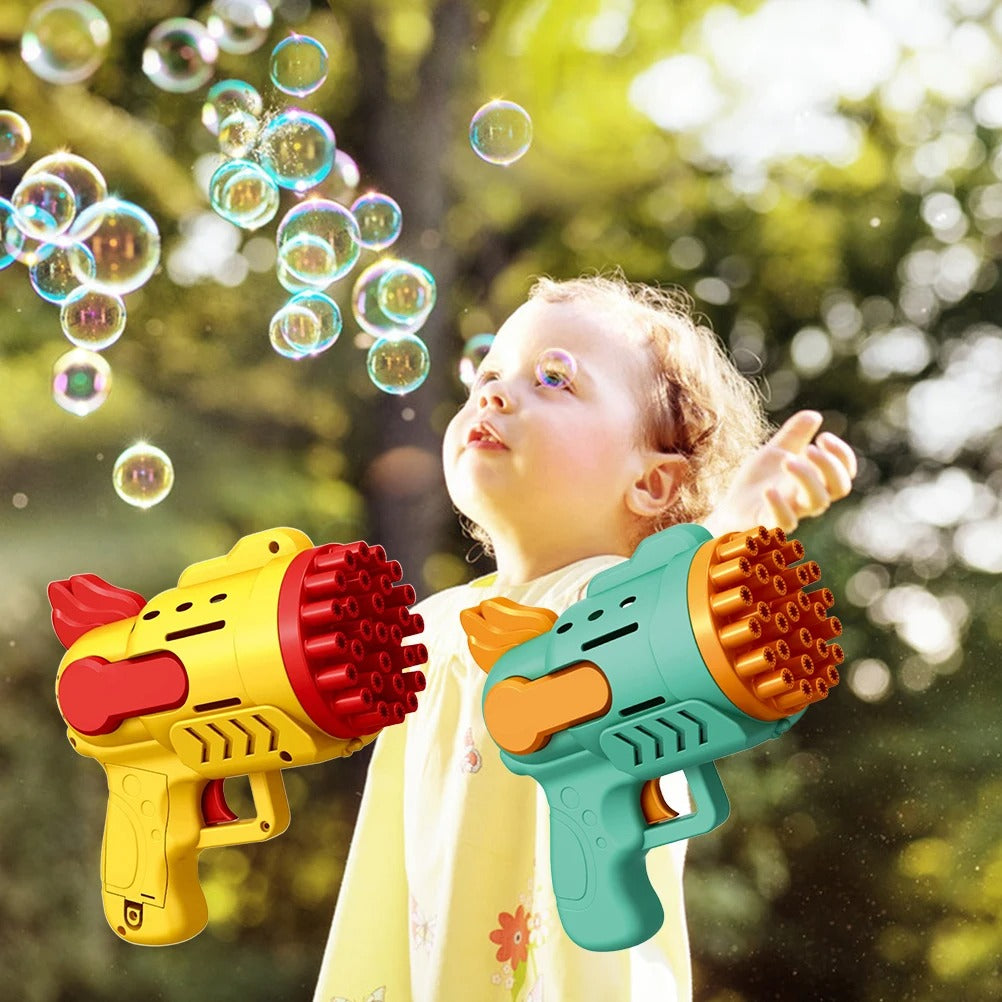 Electric Bubble Machine with LED Lights