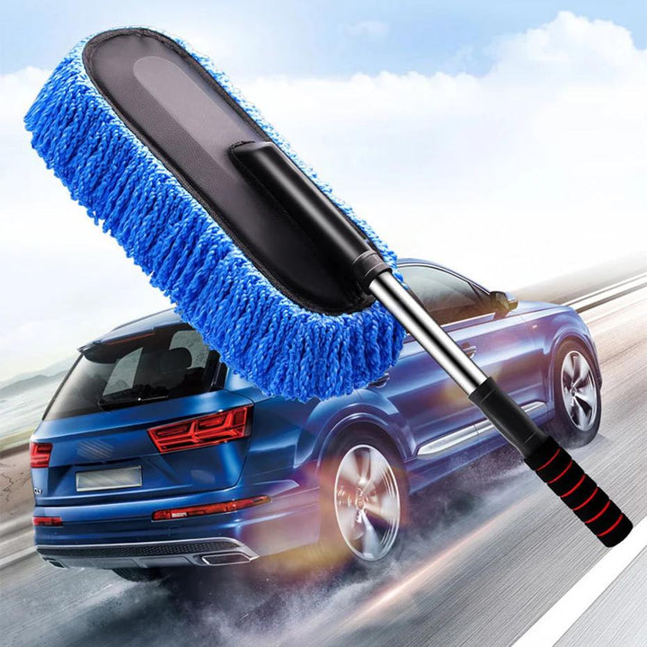 Adjustable Car Washing Mop with Microfiber Brush & Dust Remover Kit