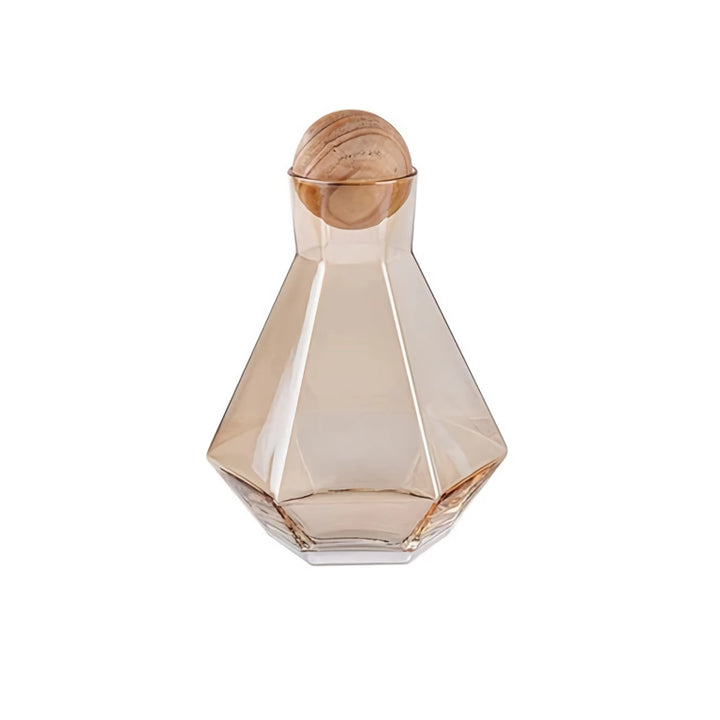 Elegant Glass Carafe Set with Wood Lid – Perfect for Every Occasion