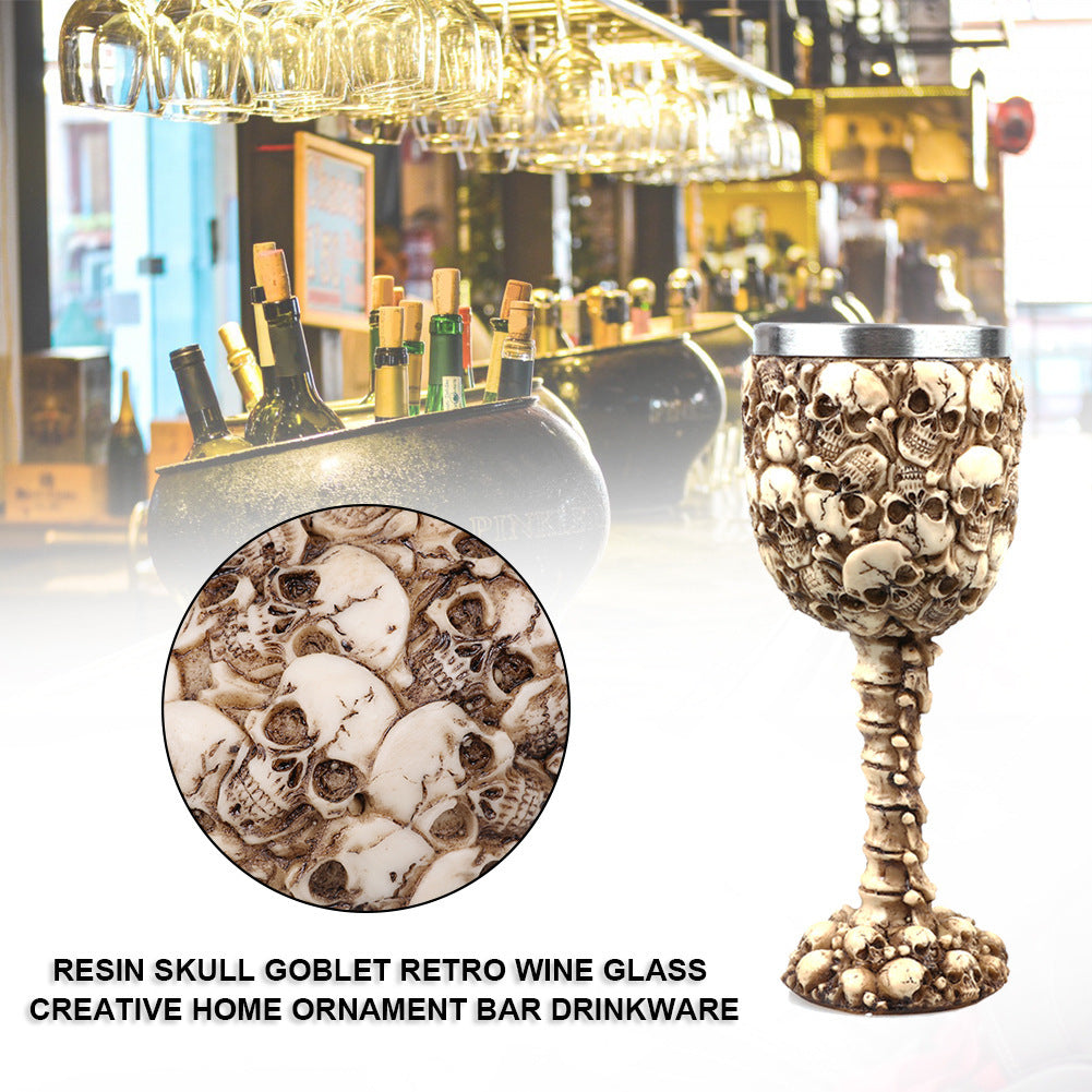 Skull Wine Glass Resin Skull Cup Personalized Tableware Ornaments