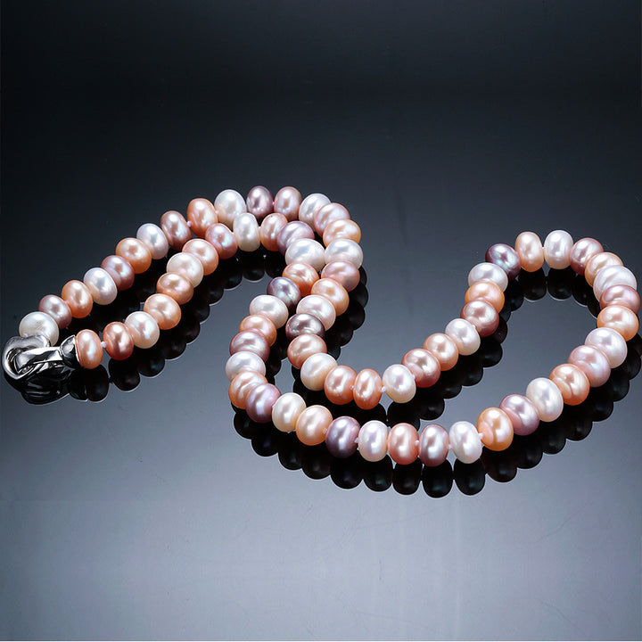 Women's Natural Freshwater Long Pearl Necklace