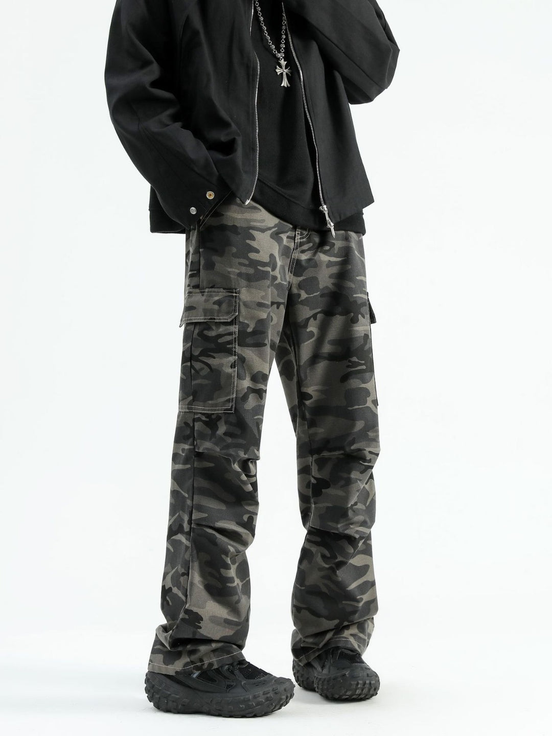 Fashion Brand Design Sense Paratrooper Denim Trousers