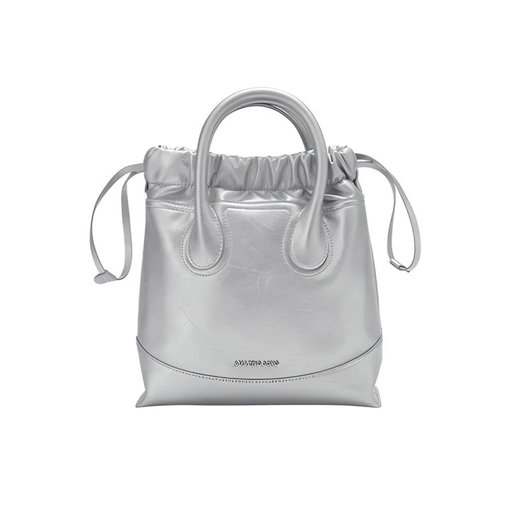 Silver Moonlight Crossbody Evening Bag