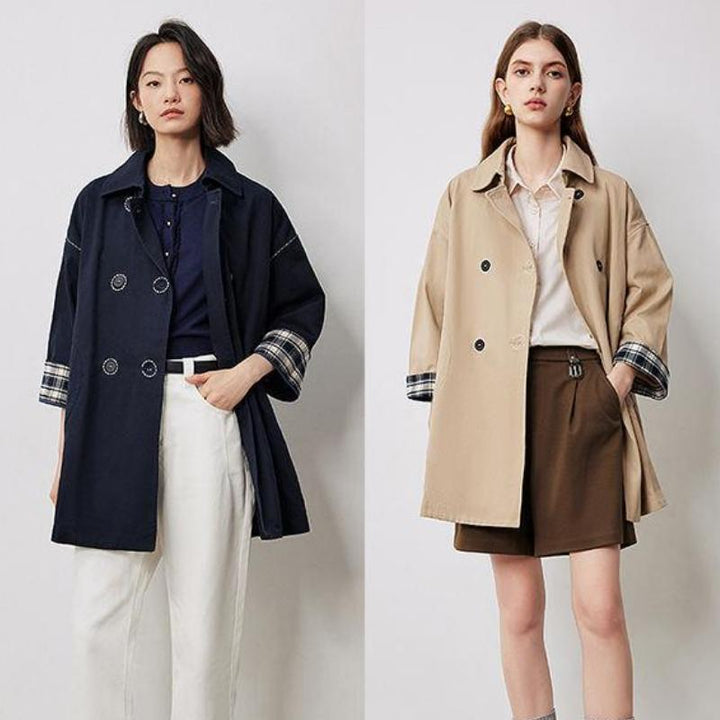 Autumn Long Sleeve Trench Coat