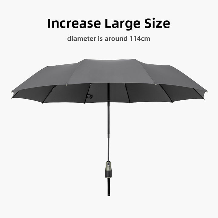 Large Automatic Windproof Umbrella with Carbon Fiber Handle