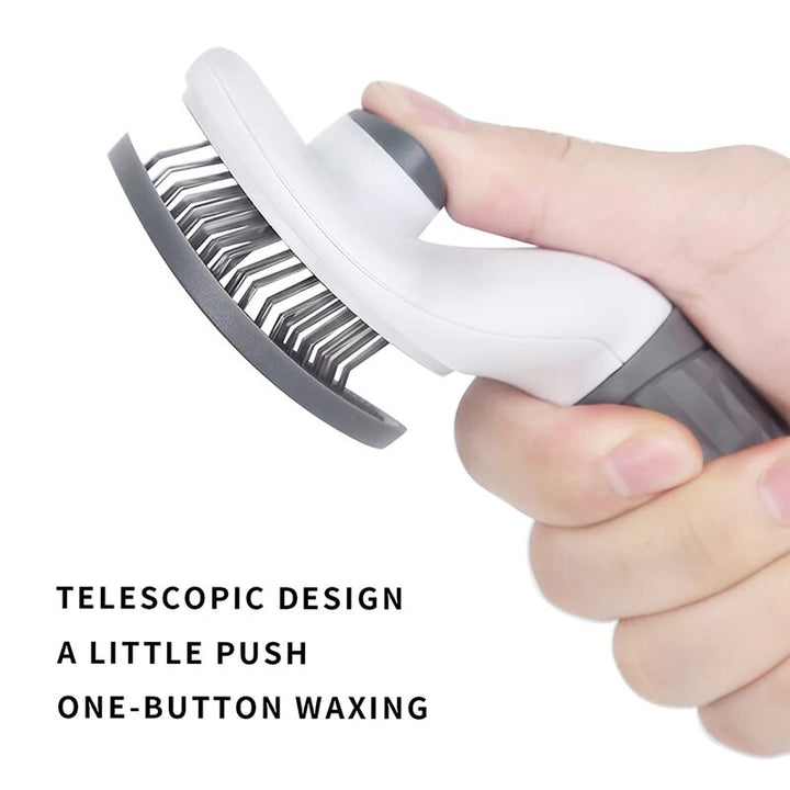 Deluxe Pet Grooming Comb - Stainless Steel Brush for Cats & Dogs