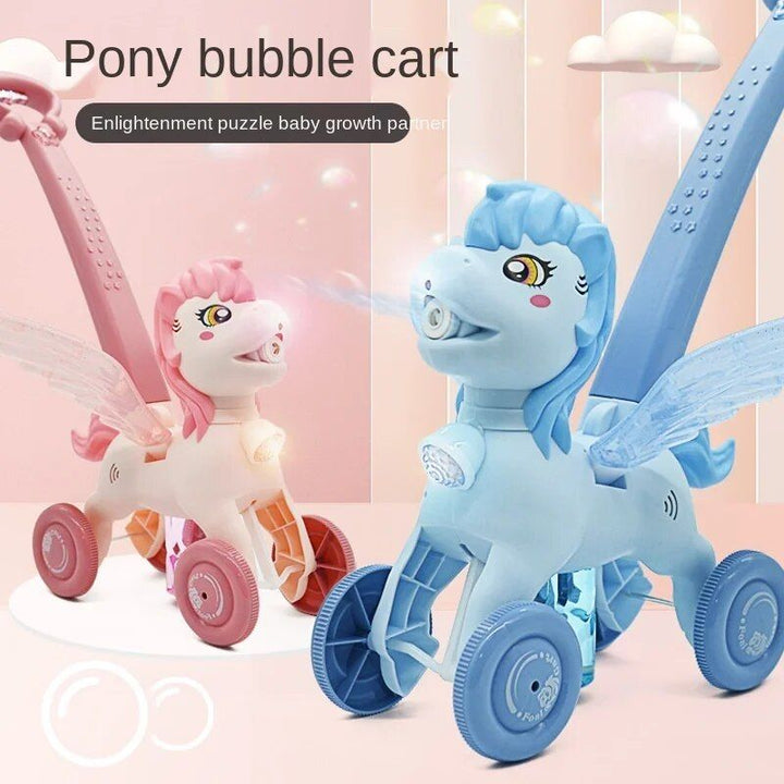 Electric Unicorn Bubble Cart with Music & Lights: A Magical Playtime Experience