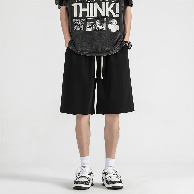 Japanese Style Simple Pure Color All-matching Casual Shorts