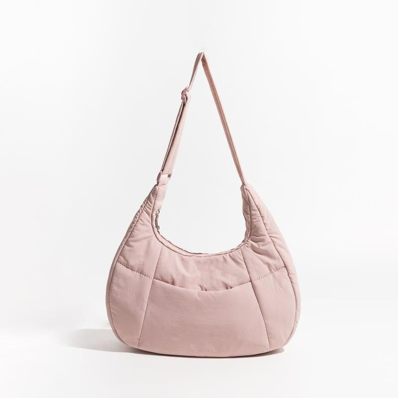 Chic Half Moon Puffer Shoulder Bag