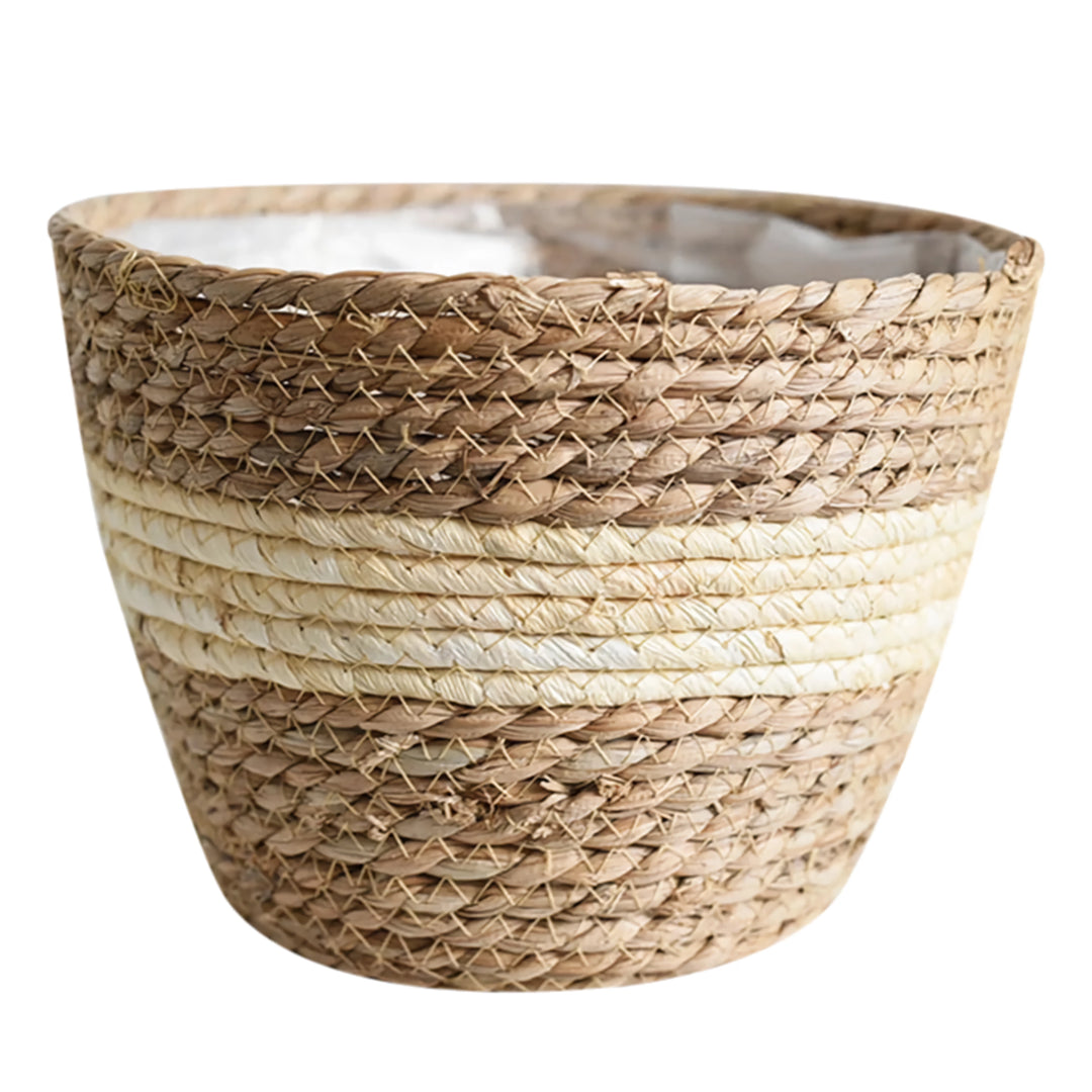 Straw Woven Plant Basket Set