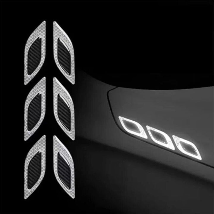 6-Piece High-Visibility Car Reflective Sticker Set