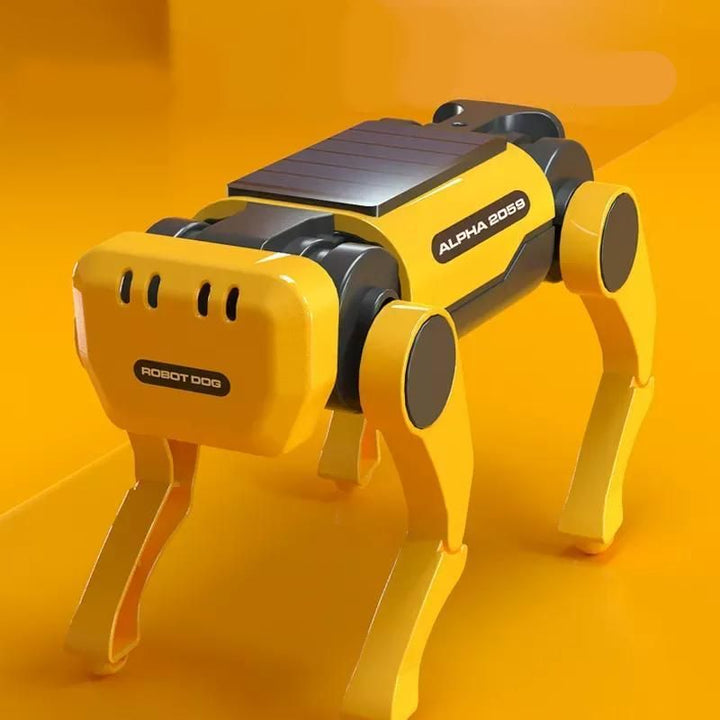 Eco-Friendly Solar-Powered DIY Mechanical Dog Robot Kit