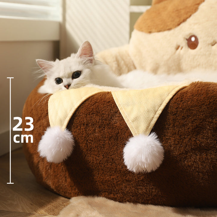 Cozy Winter Cat & Dog Bed