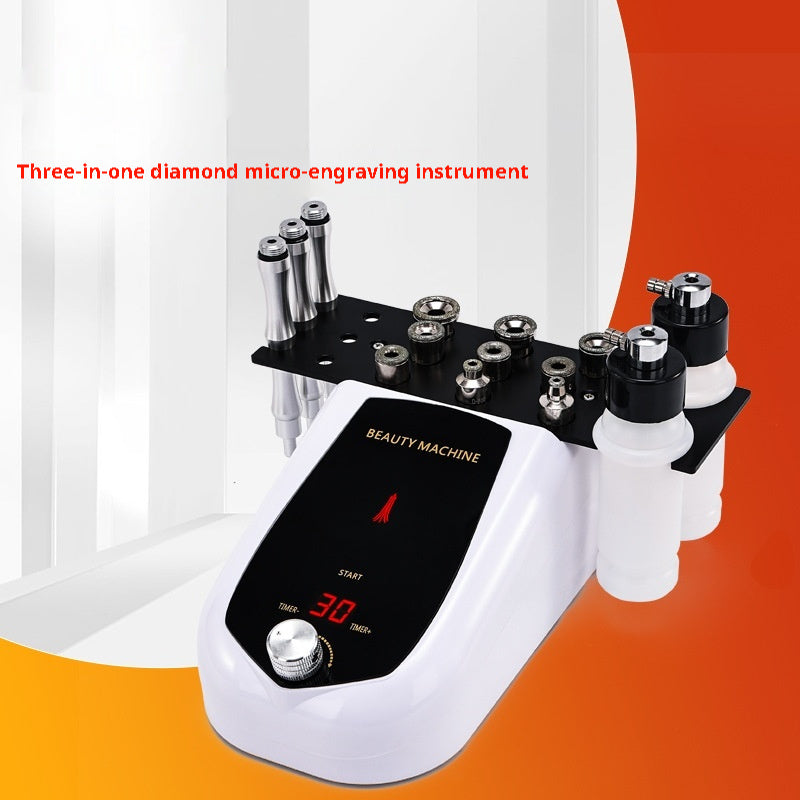 Three-in-one Diamond Micro-carved Skin Grinding Facial Cleaning Health Care Device