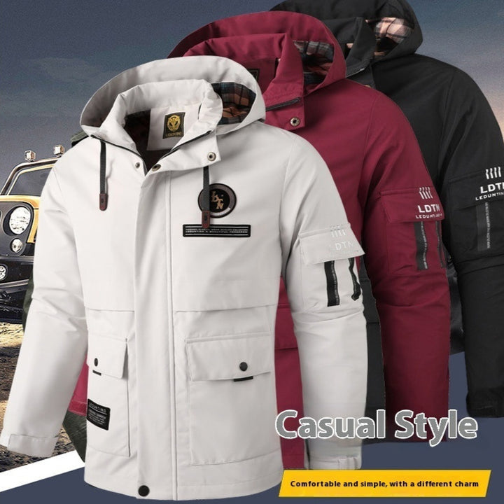 Coat Foreign Trade Hooded Jacket Waterproof Hooded Outdoor