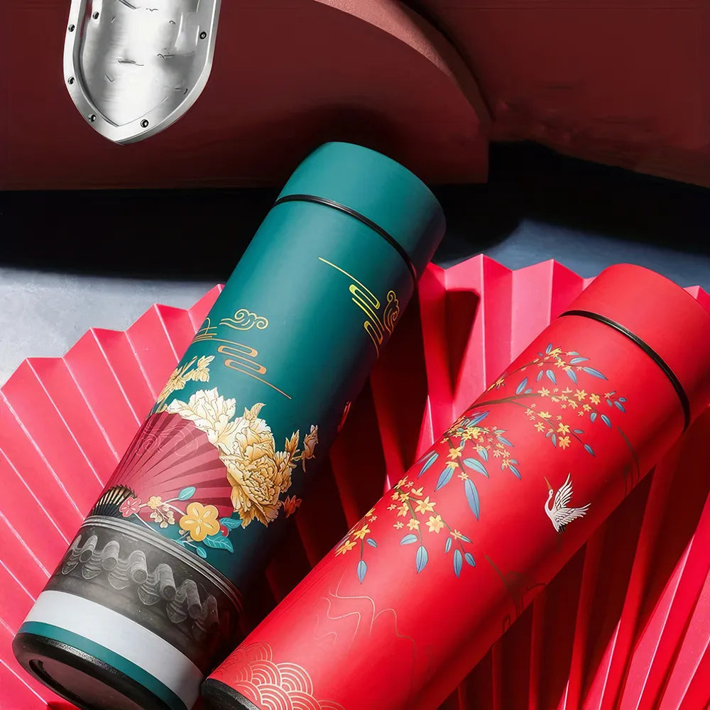 Chinese Style Retro Smart Thermal Water Bottle