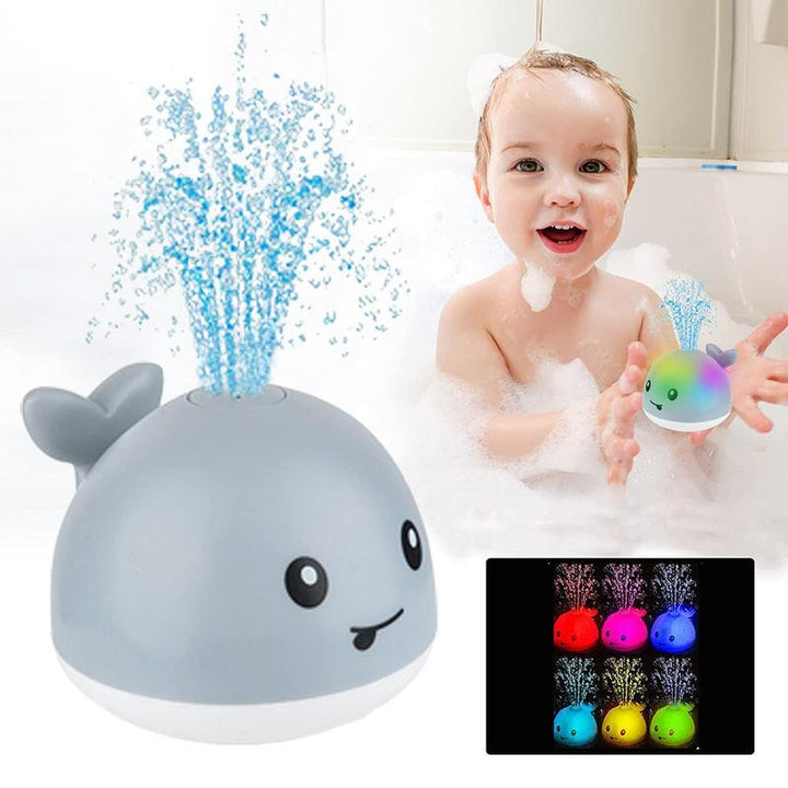 Whale Sprinkler Bath Toy with Lights