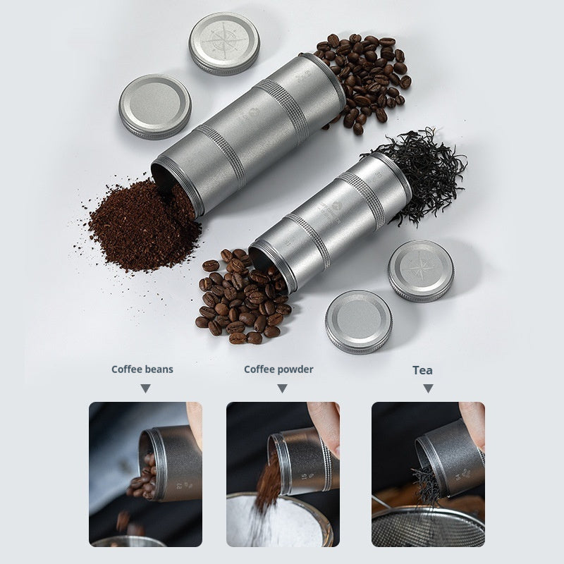 CC-50-H Coffee Pot Outdoor Aluminum Alloy Layered Coffee Bean Storage Tank