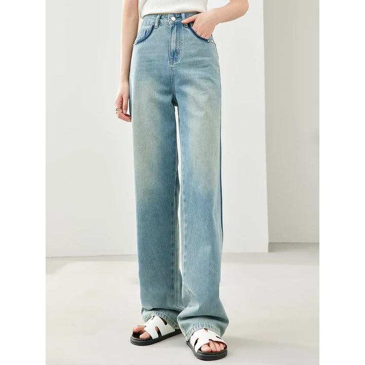 High Waist Wide Leg Baggy Jeans for Women