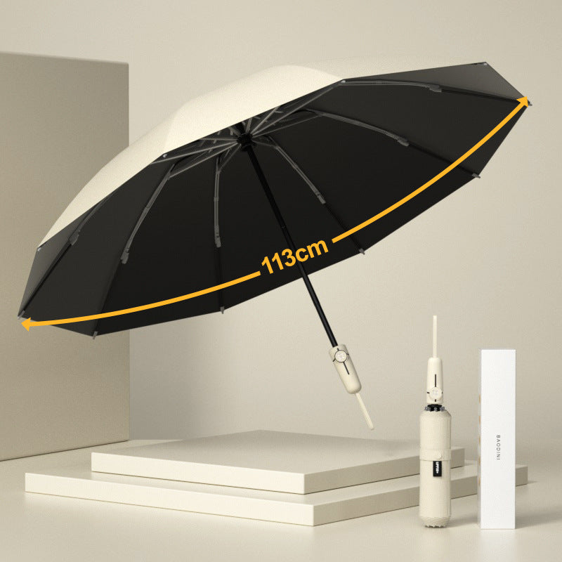 Automatic UV Blocking Windproof Folding Umbrella for Men and Women